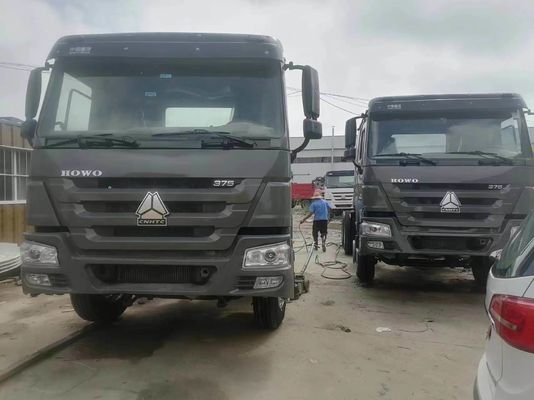 Handgeschakelde transmissie Grijs Sinotruk Zware vrachtwagen 6*4 Trakter Truck Buisloos bandenontwerp