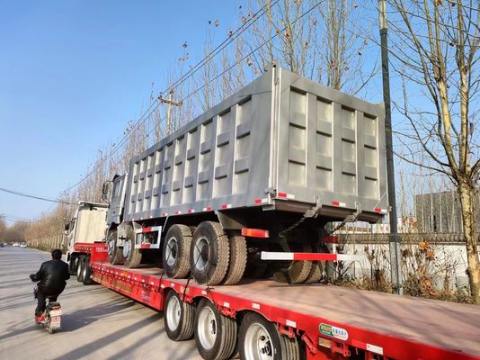 GCC-gecertificeerde Shacman F3000 8*4 Tipping Dump Truck met 6-8L motorcapaciteit in grijs