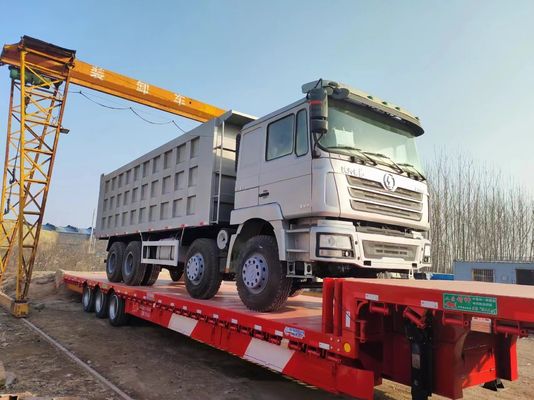 GCC-gecertificeerde Shacman F3000 8*4 Tipping Dump Truck met 6-8L motorcapaciteit in grijs