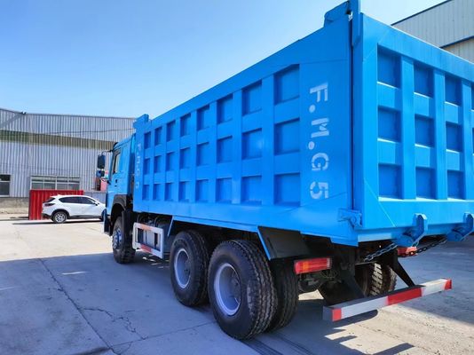 375 pk tweedehands Pauwblauw Sinotruck HOWO 6*4 Dump Truck met Euro 3/4/5 Emission
