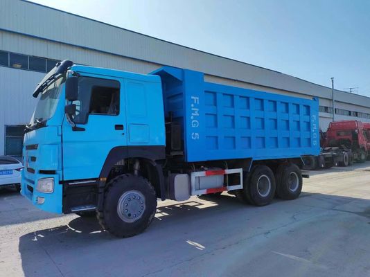 375 pk tweedehands Pauwblauw Sinotruck HOWO 6*4 Dump Truck met Euro 3/4/5 Emission