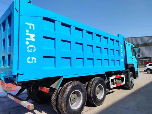 375 pk tweedehands Pauwblauw Sinotruck HOWO 6*4 Dump Truck met Euro 3/4/5 Emission