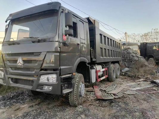HOWO 6*4 Dump Truck tweedehands 10 banden Grijze Kleur Sinotruk 351-450 pk 8500*2496*3450 mm