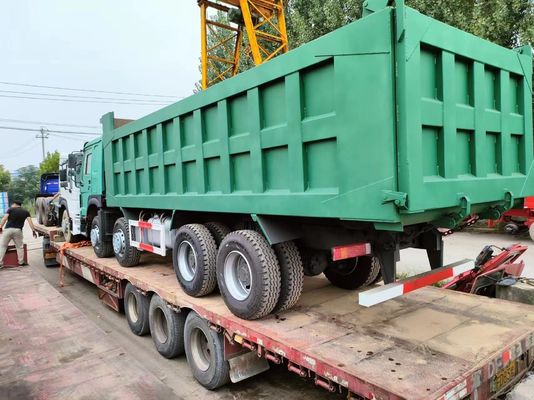 Voorste Lifting Style 375HP Sinotruk HOWO 8*4 Dump Truck Tweedehands Truck voor Dumping