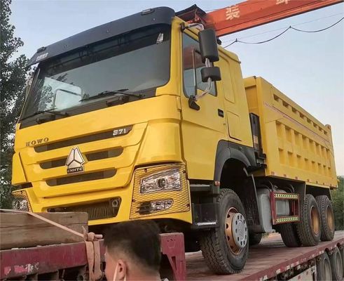 10 banden Sinotruck HOWO 6*4 Tweedehands Dump Truck Front Lifting Style Uitstoot Euro 3/4/5