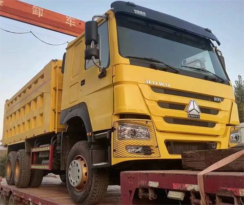 10 banden Sinotruck HOWO 6*4 Tweedehands Dump Truck Front Lifting Style Uitstoot Euro 3/4/5