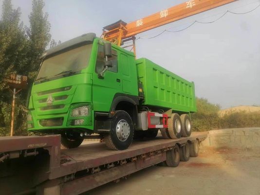 Handgeschakelde transmissie type 12.00r20 band tweedehands Sinotruck HOWO 6*4 Dump Truck 10 banden
