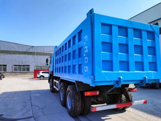 Voorste Lifting Style Sinotruck HOWO 6*4 Dump Truck 371HP Tweedehands Truck 10 banden Blauw