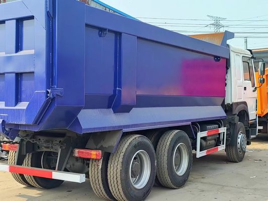 10 banden Wit U-type dumptruck Sinotruck HOWO 6*4 in wit en blauw voor stoelen ≤5