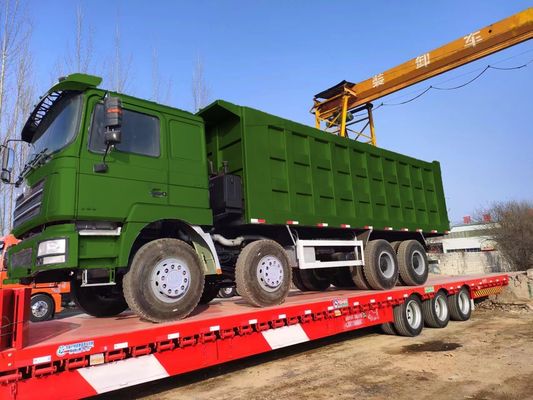 Handgeschakelde Shacman 8X4 12 wielen HOWO Gebruikte 50 ton 60 ton zware dumptruck