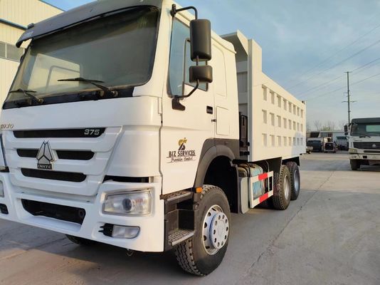 6×4 Front Lifting Style Dump Truck 351-450 pk tweedehands Sinotruck HOWO 10wheeler Wit