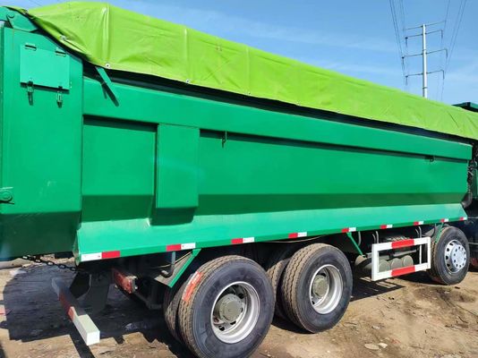 Radialbandenontwerp Sinotruk HOWO Groen 8*4 U-type dumptruck 12 wielen Transport