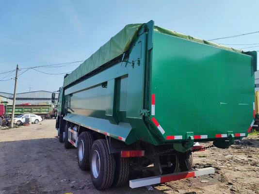 Radialbandenontwerp Sinotruk HOWO Groen 8*4 U-type dumptruck 12 wielen Transport