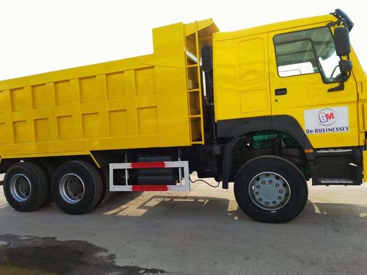 Handgestuurd type Sinotruk HOWO Dumper Truck 10 Wheeler Geel Kleur Tipping Truck