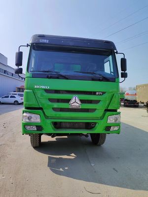 Voorste Lifting Stylus 6-8L Motorcapaciteit Groene Kleur Tipping Trucks tweedehands HOWO 8*4 Dump Truck