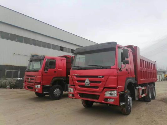 Sinotruk HOWO 6X4 Truck 371HP 10 wielen Gebruikte dumptrucks met een motorcapaciteit van 6-8L