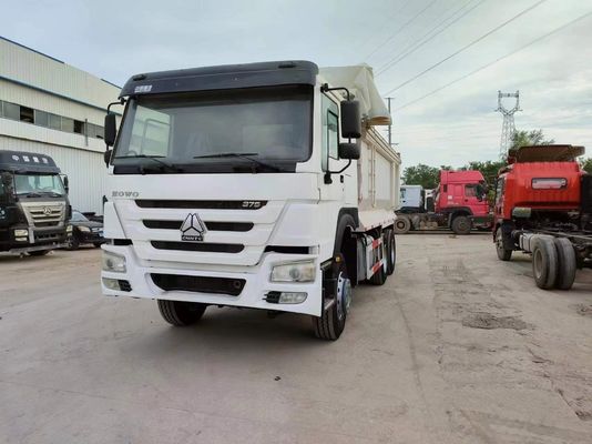 Sinotruck HOWO 6*4 Tweedehands witte U-type dumptruck met handgeschakelde transmissie