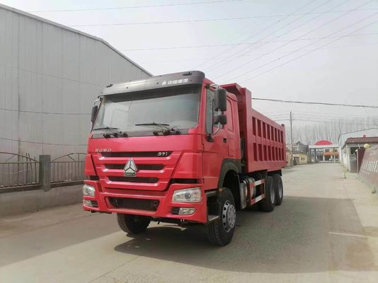 Sinotruk HOWO 6X4 371HP Dump Truck Tipper Dumper met rode kleur HOWO aandrijflijn 6×4