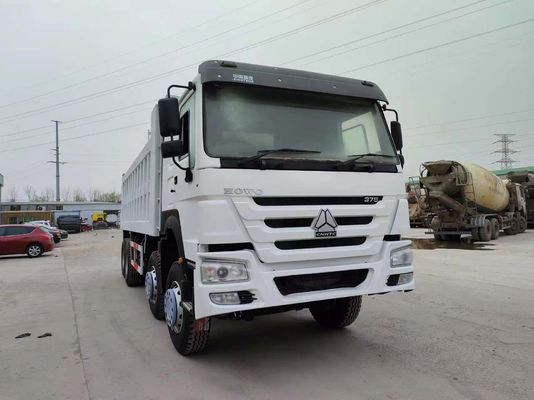Radial bandenontwerp 375 pk Sinotruk 12 wielen HOWO 8 * 4 dumper voor wit transport