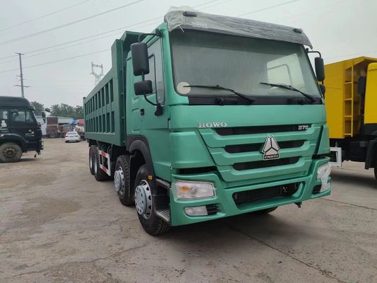 375HP Sinotruk HOWO 8*4 Dump Truck Tweedehands Truck 12 Wielen Voorste Lifting Style