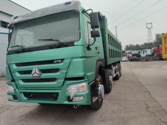 375HP Sinotruk HOWO 8*4 Dump Truck Tweedehands Truck 12 Wielen Voorste Lifting Style