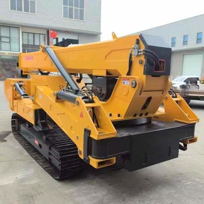 CE-certificering 8t Mini Crawler Spider Crane voor het tillen in bouwmaterialenwinkels