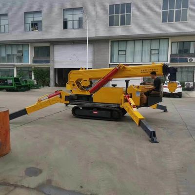 360 graden hydraulische slewing constructie lifter getraceerd mini 8 ton spin kraan met aangepaste kraan jib