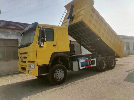 Dump Truck 10 Wheeler Yellow HOWO Sinotruk 6X4 Mining Truck met 351-450 pk