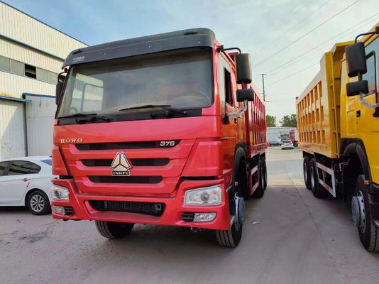 Constructie-dumptrucks Voorste opheffingsvorm HOWO 6*4 Tipper Truck 8500x2500x3600mm