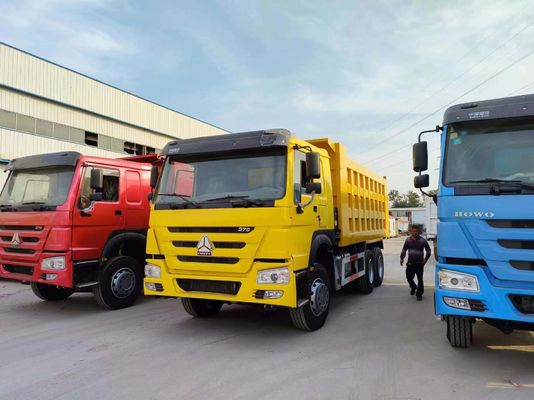 Constructie-dumptrucks Voorste opheffingsvorm HOWO 6*4 Tipper Truck 8500x2500x3600mm