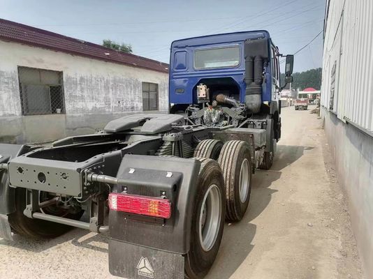 Blauwe Sinotruk HOWO 6X4 10 wielen gebruikte trekker met een krachtig sleepvermogen