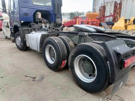 Blauwe Sinotruk HOWO 6X4 10 wielen gebruikte trekker met een krachtig sleepvermogen