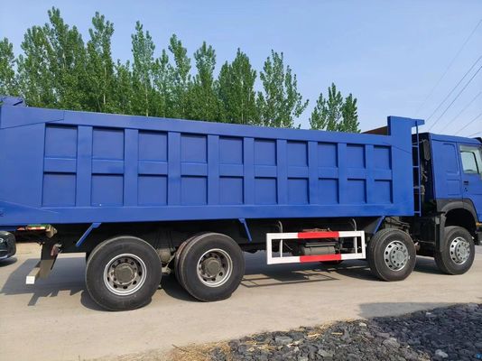 Blauw Gebruikte Sinotruk HOWO 8*4 Dump Truck met 6-8L motorcapaciteit en rechtshandige aandrijving