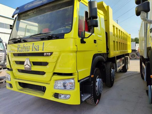 12 wielen Sinotruk HOWO 8*4 voorste lift-stijl dumptruck handgeschakelde transmissie