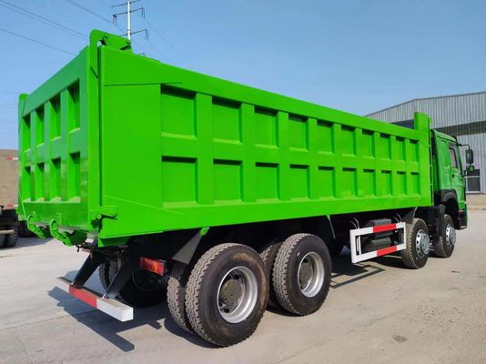 Sinotruk HOWO 8*4 Dump Truck 375HP Groen Kleur 10500 x 2600m x 3400mm