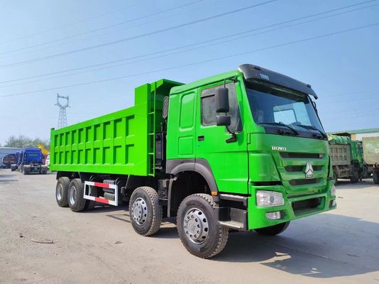 Sinotruk HOWO 8*4 Dump Truck 375HP Groen Kleur 10500 x 2600m x 3400mm