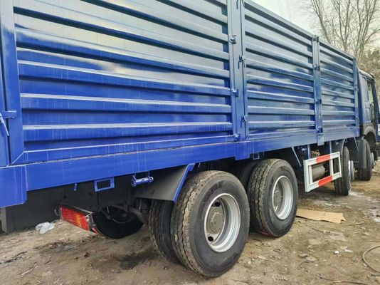 Sinotruck HOWO Blauw 8*4 Box Truck 10 banden Tweedehands Truck met 6×4 aandrijflijn