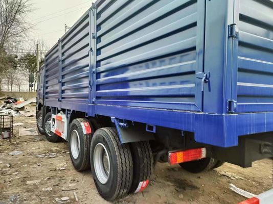 Sinotruck HOWO Blauw 8*4 Box Truck 10 banden Tweedehands Truck met 6×4 aandrijflijn