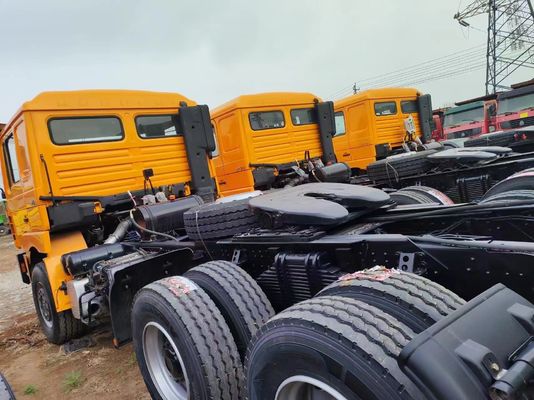Shacman 6X4 tractortruck met radiale banden en 50 ton last gebruikte vrachtwagentractoren