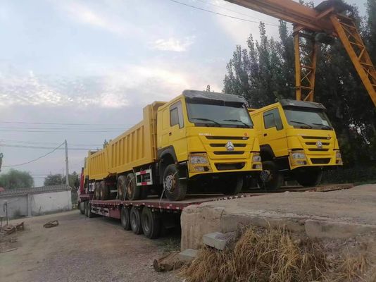 6X4 aandrijflijn HOWO Truck 371 Tipper Gebruikte dumptrucks met een motorcapaciteit van 6-8L