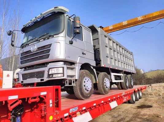 375 pk 12 wielen 40t Shacman 8X4 Gebruikte dumptruck Super Drive Paardenkracht 351-450 pk