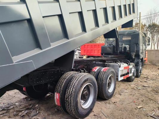 375 pk 12 wielen 40t Shacman 8X4 Gebruikte dumptruck Super Drive Paardenkracht 351-450 pk