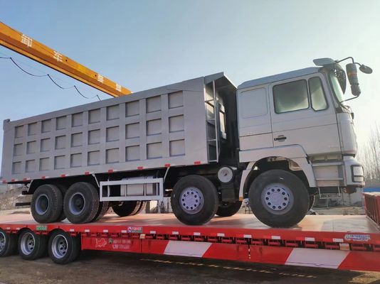 Shacman 8X4 Gebruikte dumper 375 pk 12 wielen 40t voorste hefstijl Paardenkracht 351-450 pk