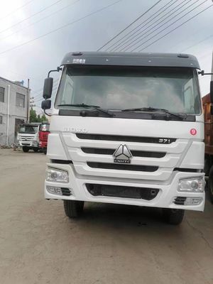Gebruikte Sinotruk HOWO 6X4 371HP Dump Truck met witte kleur 1 jaar naverkoopservice